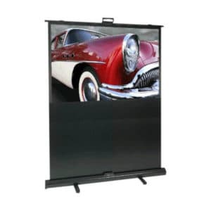 Pull up projction screen with cadilac car image
