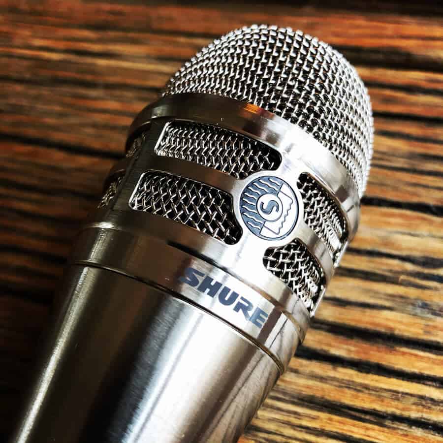 About London Karaoke Hire - Chrome Shure KSM8 microphone