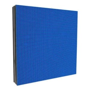 LED video wall panel with blue LEDs on the front